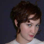 Young woman with short dark hair